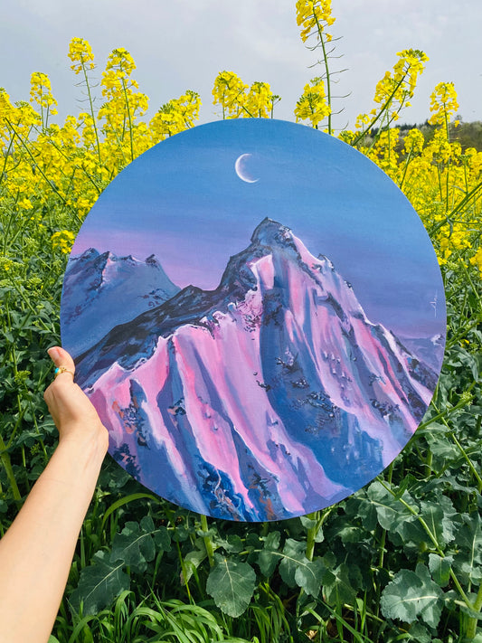 Violet Sunset - Original painting