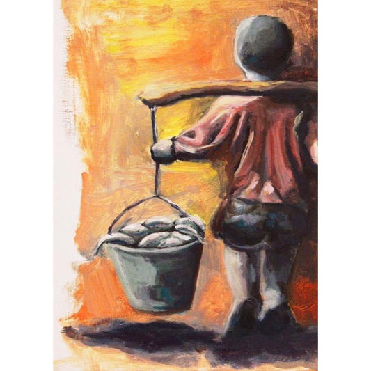 The Multiplication of Fish - Original Painting