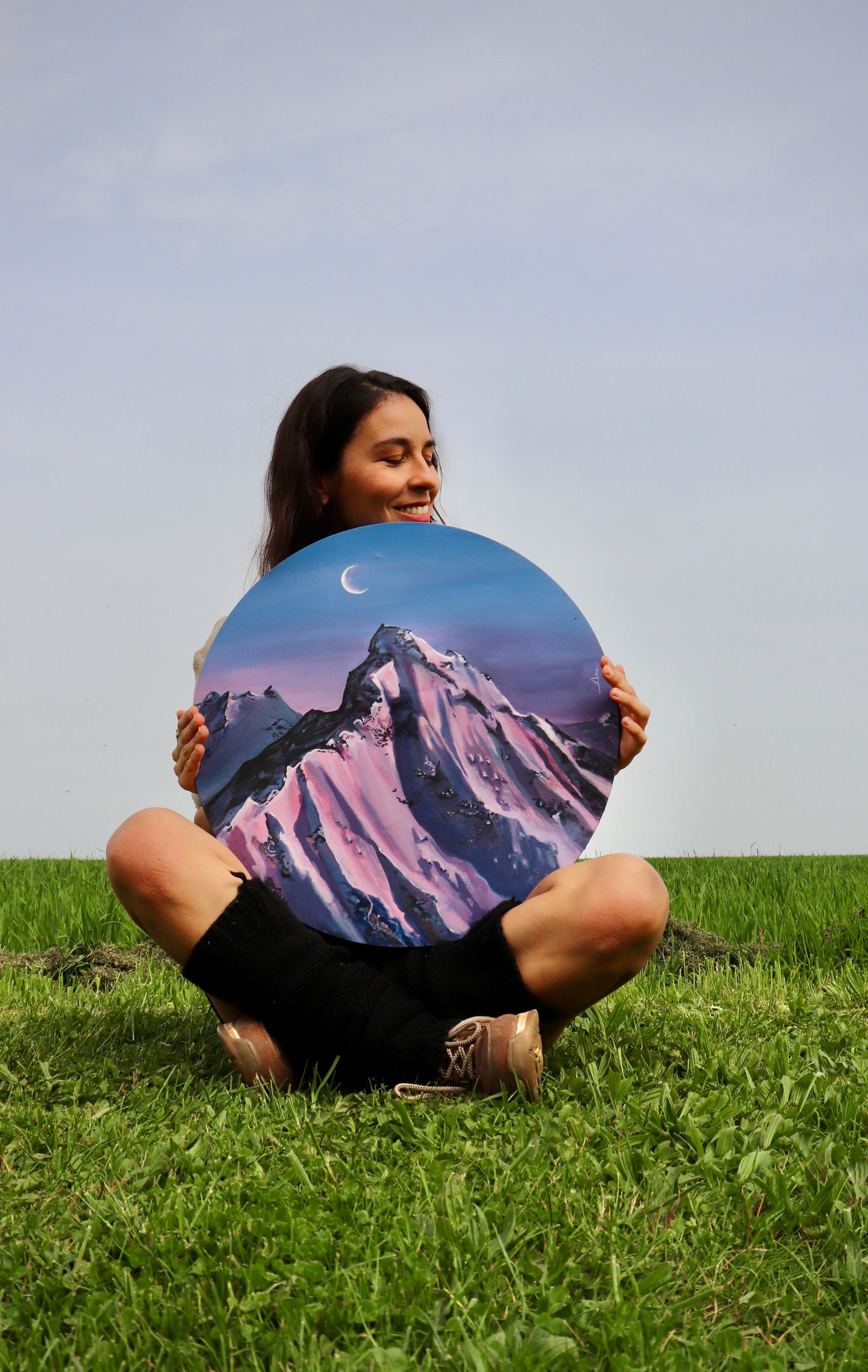 Violet Sunset - Original painting