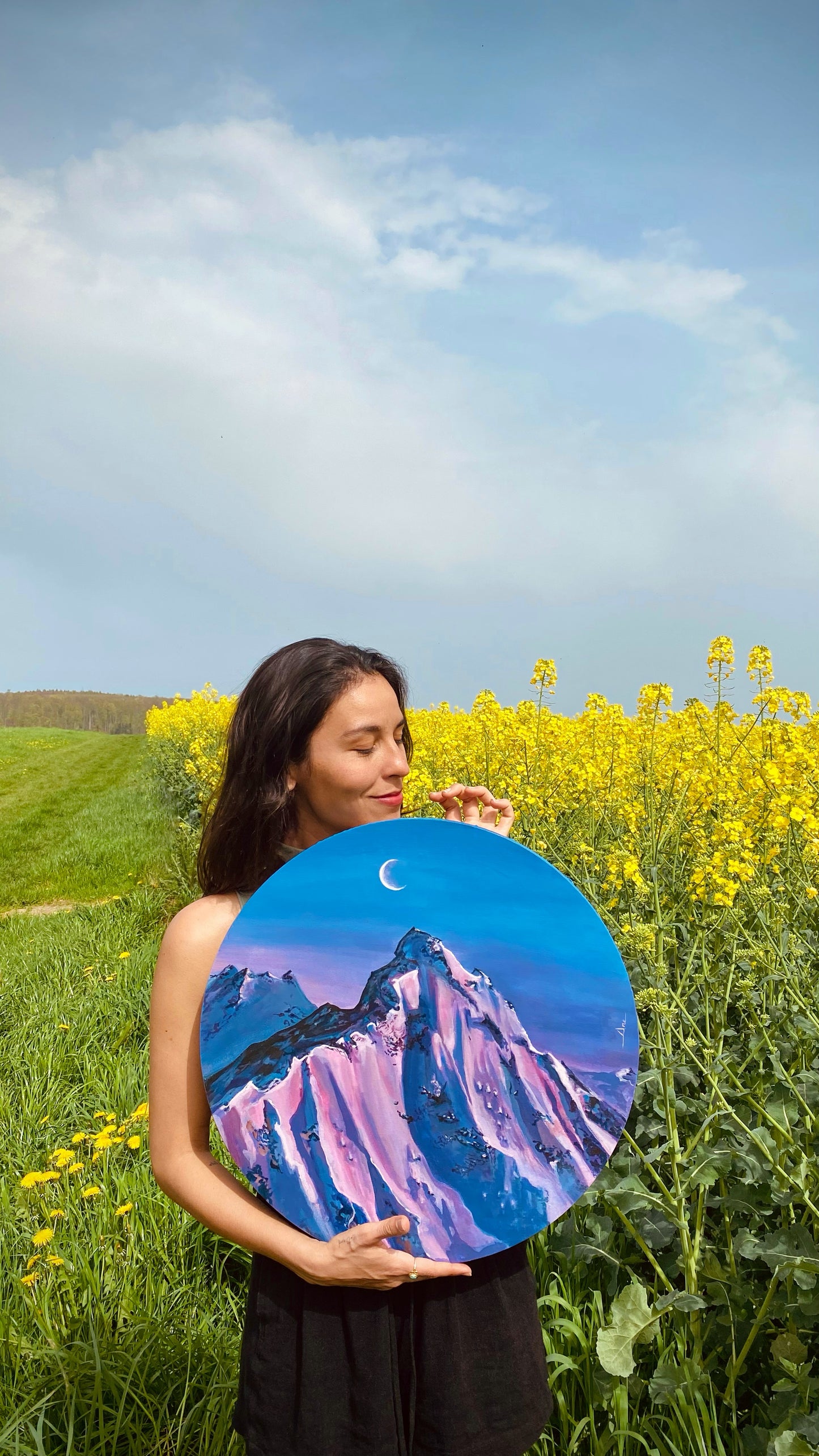 Violet Sunset - Original painting