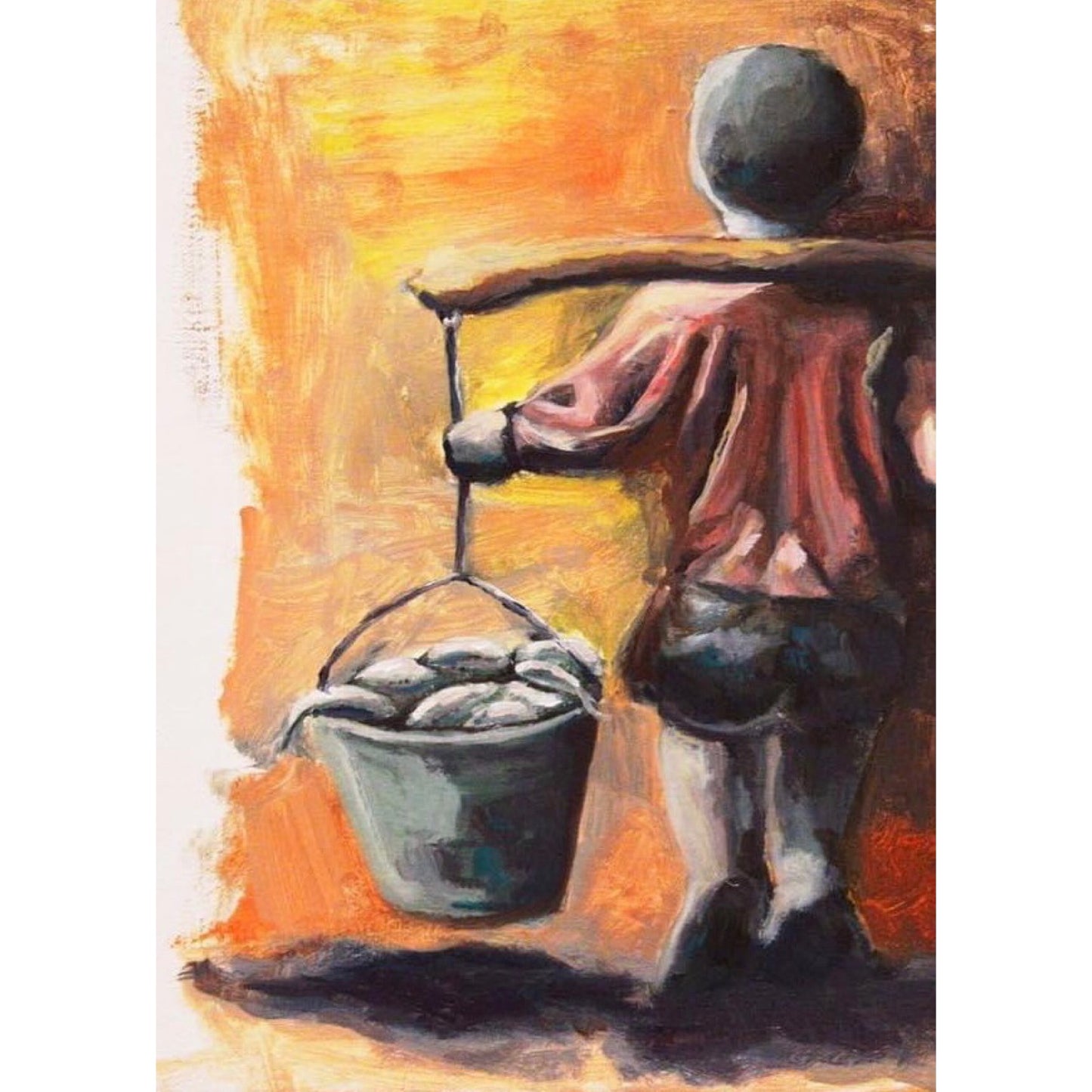 La multiplicación de los peces - Pintura original