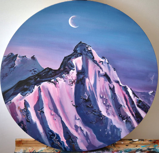 Violet Sunset - Original painting